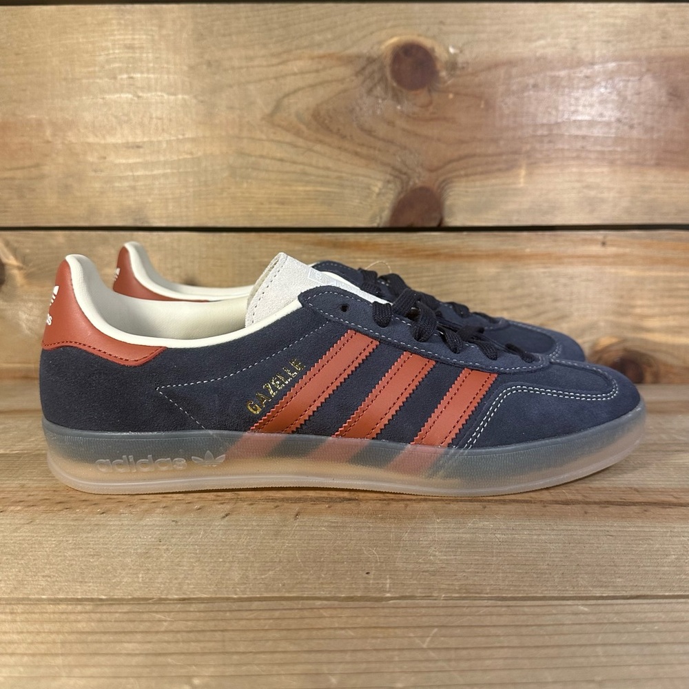 NEW (Multiple Sizes) Adidas Gazelle Indoor Legend Ink Preloved Ruby Shoes JH5404